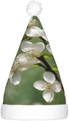 Spring Dogwood Blossoms Print LED Christmas Hat Unisex Adult