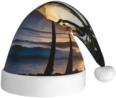 QINZHENG Hawaii Sunbeams Santa Hat for Women