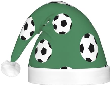 Soccer Print LED Christmas Hat Unisex Adult Beanie