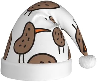 QINZHENG Kiwi Birds Santa Hat Christmas Decoration Headwear
