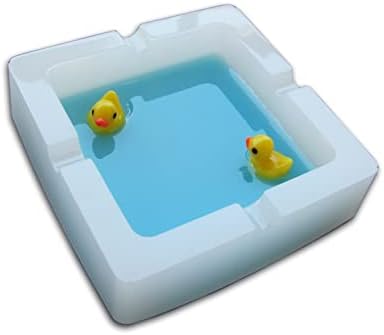 Handmade Resin Duck Ashtray with Four Holes