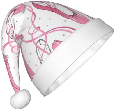 Pink Ballet Shoes Santa Hat Christmas Party Headwear