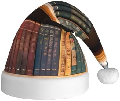 QINZHENG Personalized Santa Hat Velvet Plush Christmas Gift for Women Adults