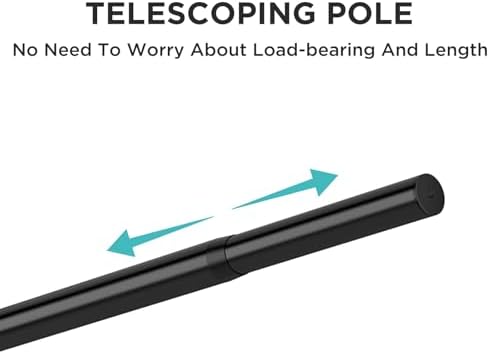 Joydeco Adjustable Curtain Rods 32-120 Inches