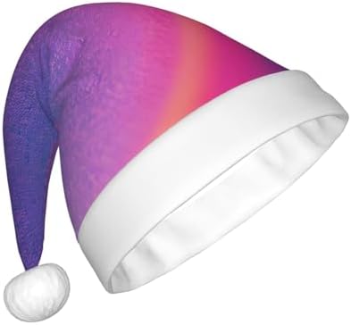 QINZHENG Abstract Geometric Santa Hat for Women