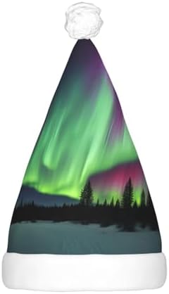 Northern Lights LED Santa Hat for Adults Christmas Party Headwear