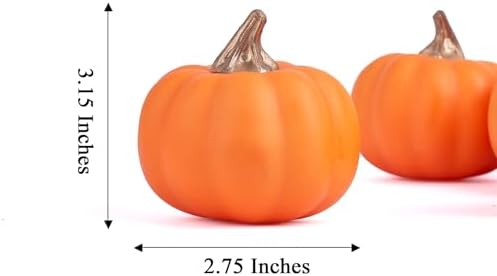 Osfvn Artificial Pumpkin Decor Set of 12
