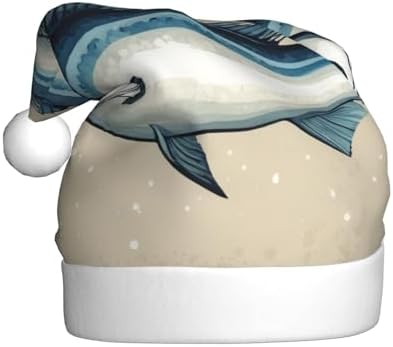 QINZHENG Bluefish Design Santa Hat for Women