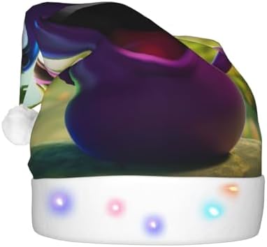 Qin Zhen LED Christmas Santa Hat with Lights