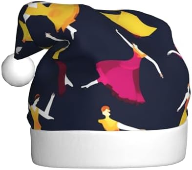 QINZHENG Ballroom Dance Santa Hat Christmas Decoration for Women