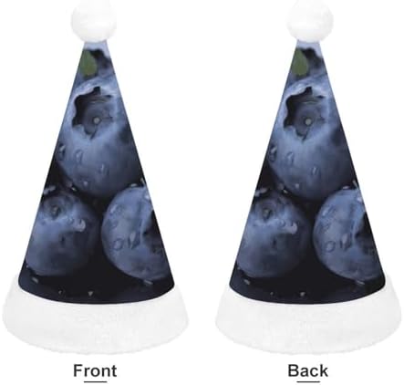 Santa Hat Blueberry Christmas Headwear for Adults