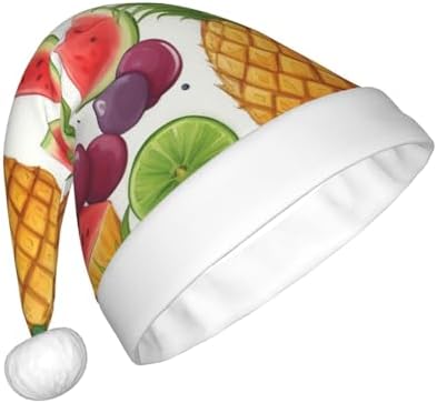 Qin And Zheng Christmas Santa Hat with Fruit Design