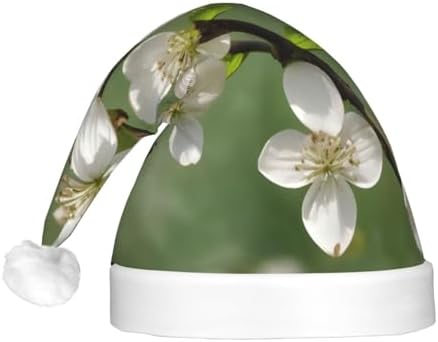 Spring Dogwood Blossoms Print LED Christmas Hat Unisex Adult