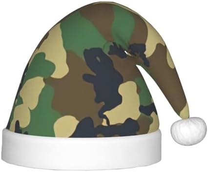 Green Military Camo Christmas Santa Hat Small Size