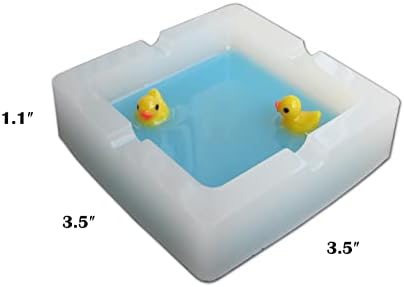 Handmade Resin Duck Ashtray with Four Holes