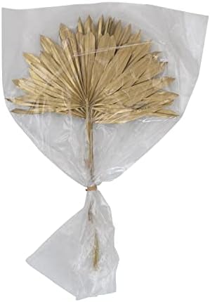 Creative Co Op Dried Sun Cut Palm Bunch in Gold Finish