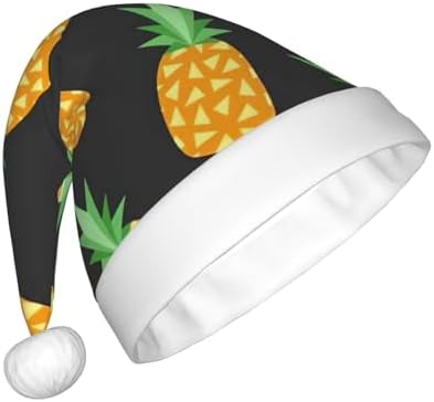 QINZHENG Pineapple Santa Hat Personalized Christmas Headwear for Women