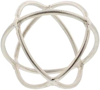 Deco 79 Modern Geometric Wall Sculptures Set of 2 Silver