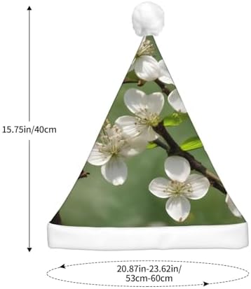 Spring Dogwood Blossoms Print LED Christmas Hat Unisex Adult
