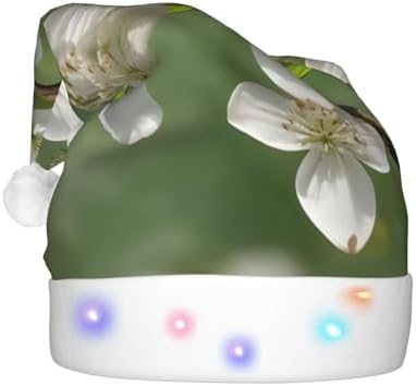 Spring Dogwood Blossoms Print LED Christmas Hat Unisex Adult