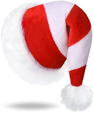 Santa Hat for Adults Christmas Party Plush Headwear