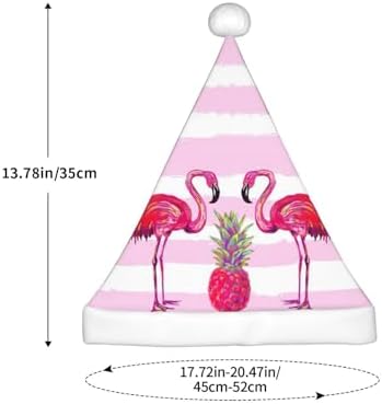 Summer Tropical Flamingo and Pineapple Santa Hat for Christmas