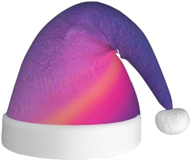 QINZHENG Abstract Geometric Santa Hat for Women