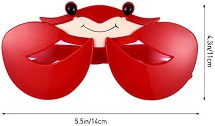 PRETYZOOM 3 Pcs Funny Crab Sunglasses for Parties