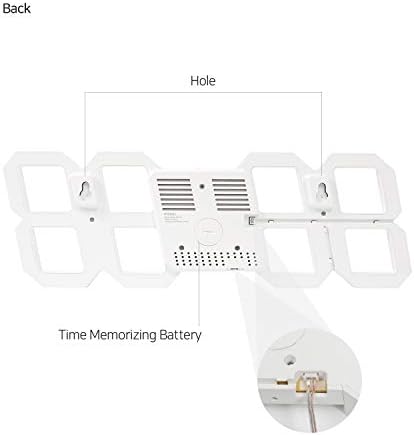 Mooas 3D Pure Slim L LED Clock with Remote Control