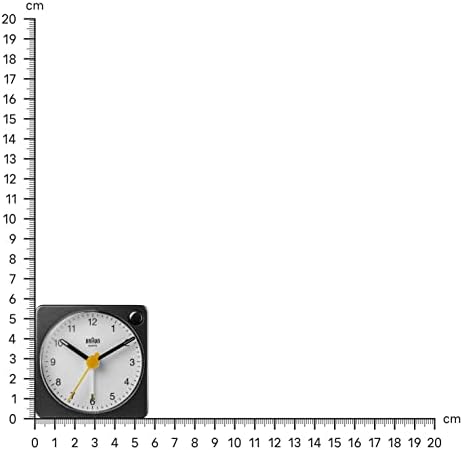 Braun Classic Travel Analogue Alarm Clock with Snooze and Light