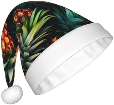 QinZheng Tropical Pineapple Santa Hat for Women Adult