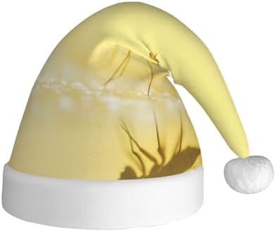 QINZHENG Yellow Dragonfly Santa Hat Christmas Party Gift for Women