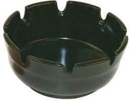 4 Inch Black Melamine Ash Tray Pack of 12