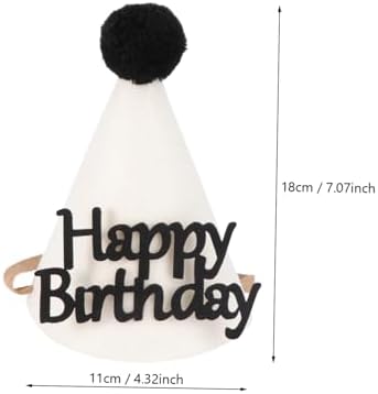 ABOOFAN 1pc Birthday Hat with Letter Decor