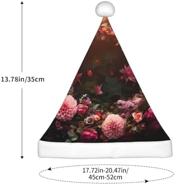 Garlands Nice Flowers Print Christmas Santa Hat Small Size