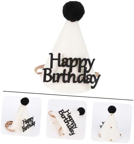 ABOOFAN 1pc Birthday Hat with Letter Decor