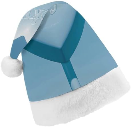 Santa Hat Blue Heart Christmas Party Headwear