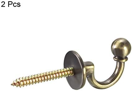 Uxcell Decorative Curtain Holdback with Ball Wall Mount Hook 2Pcs