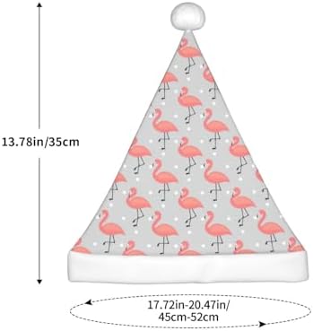 Flamingo Print Christmas Santa Hat Small Size