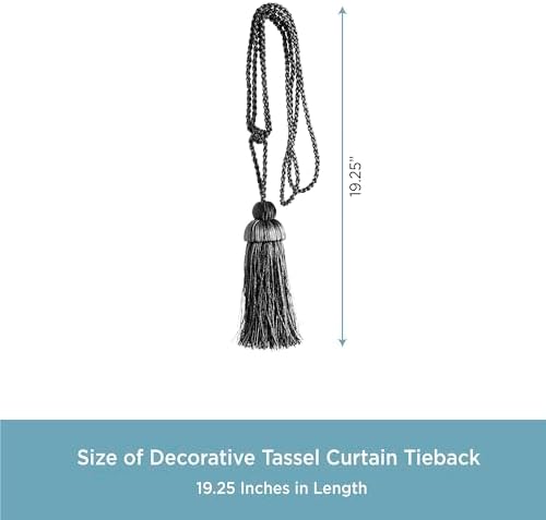 Kenney Decorative Tassel Curtain Tieback Set of 2