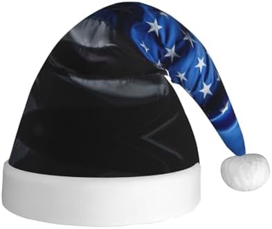 American Thin Blue Line Flag2 Print Santa Hat Plush