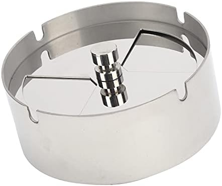 Stainless Steel Ashtray with Lid Windproof