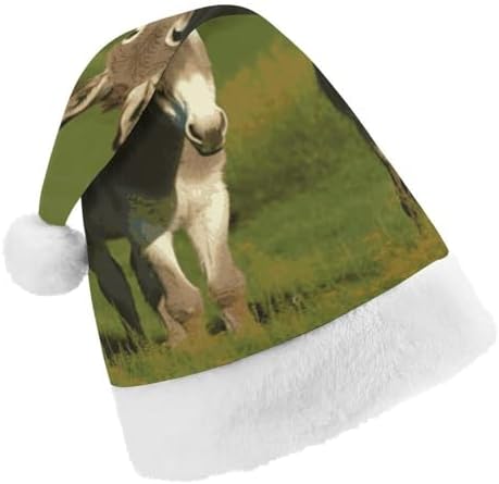Santa Hat Donkey Christmas Headwear for Adults
