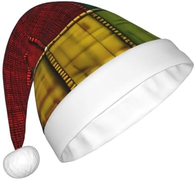 QINZHENG African Style Patchwork Santa Hat for Women