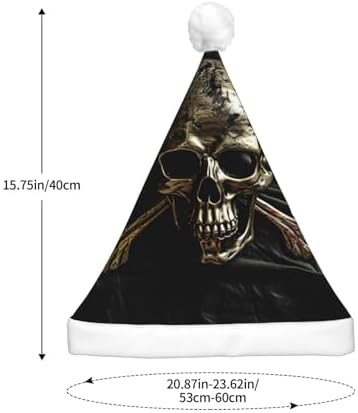 QINZHENG LED Pirate Flag Santa Hat for Christmas Party