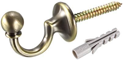 Uxcell Decorative Curtain Holdback with Ball Wall Mount Hook 2Pcs