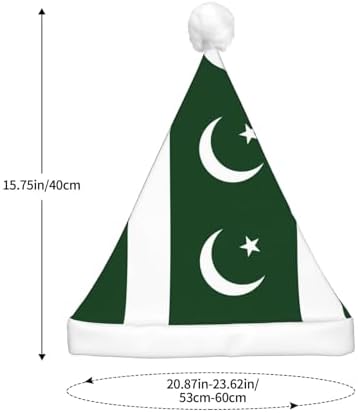 Flag Of Pakistan Christmas Hat With LED Lights