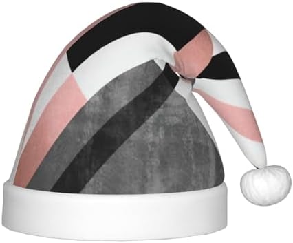 Abstract Triangle Striped Christmas Santa Hat Small Size