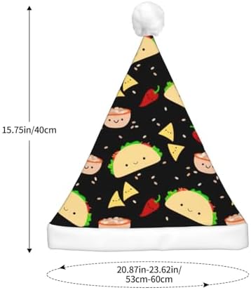 QinZheng LED Christmas Santa Hat for Adults