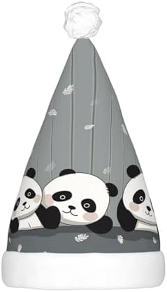 Kururi Light Up Plaid Santa Hat for Adults